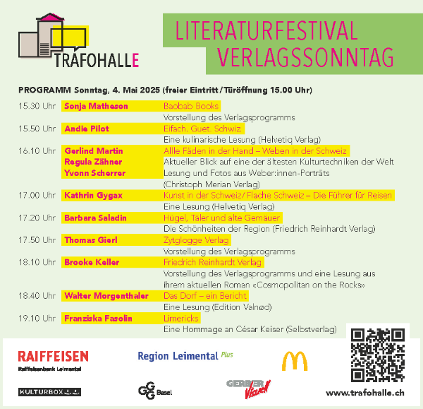 im Rahmen von «Literatur in der Trafohalle»